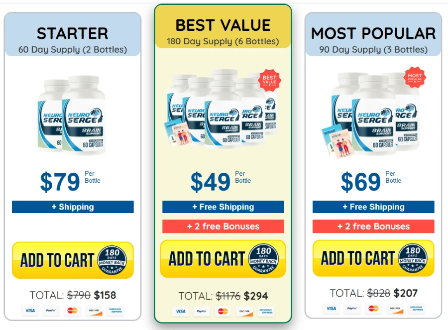 Product price plans for focus and energy support